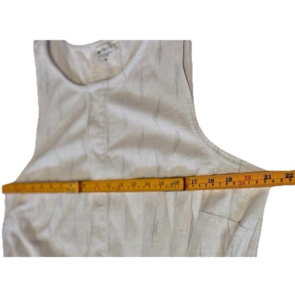 Athleta Women's Romper White Sleeveless Shorts Cinch Waist Size XL - Picture 5 of 13